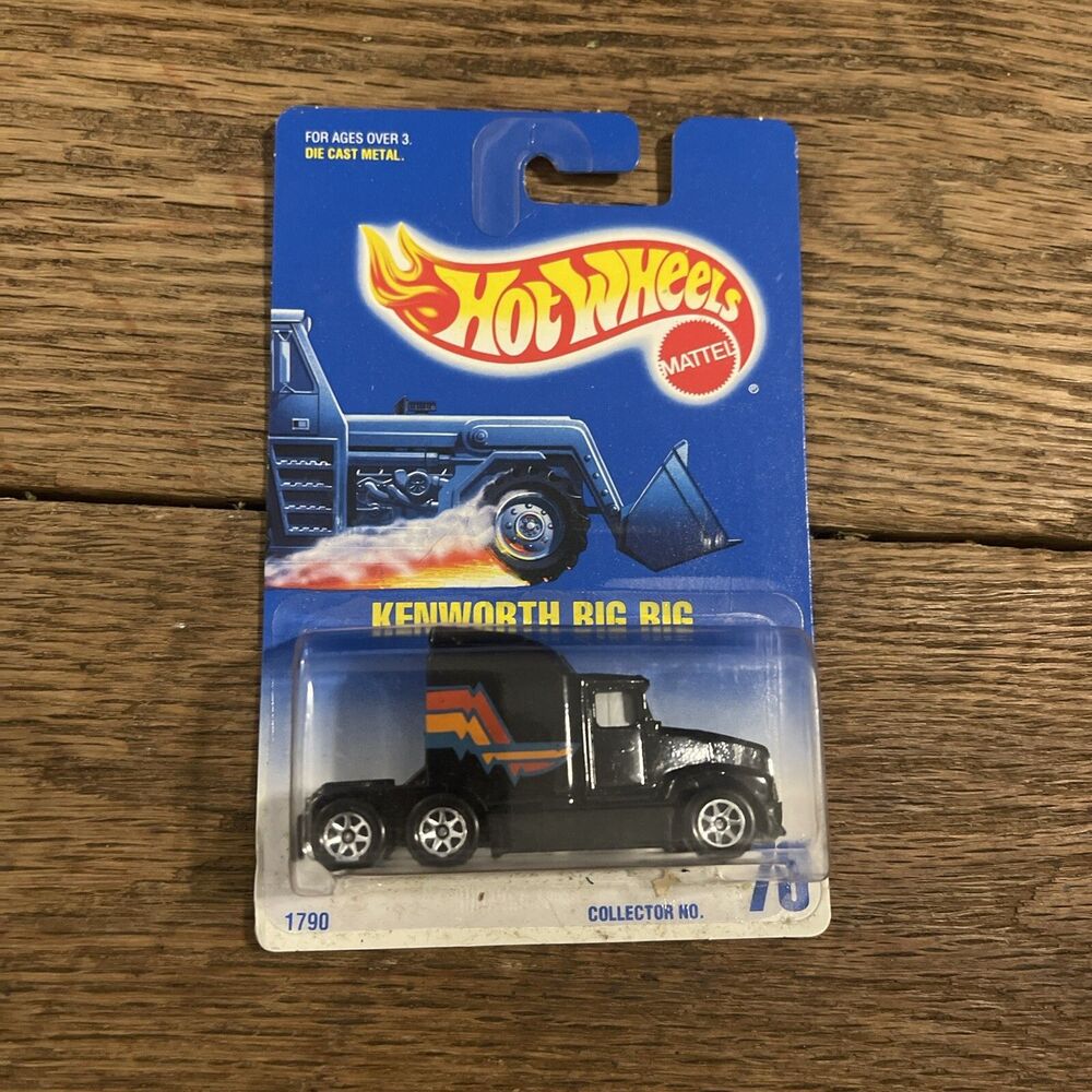 Hot Wheels Vintage Big Rig Workhorses Series #1790 1988 Black 1:64 HTF